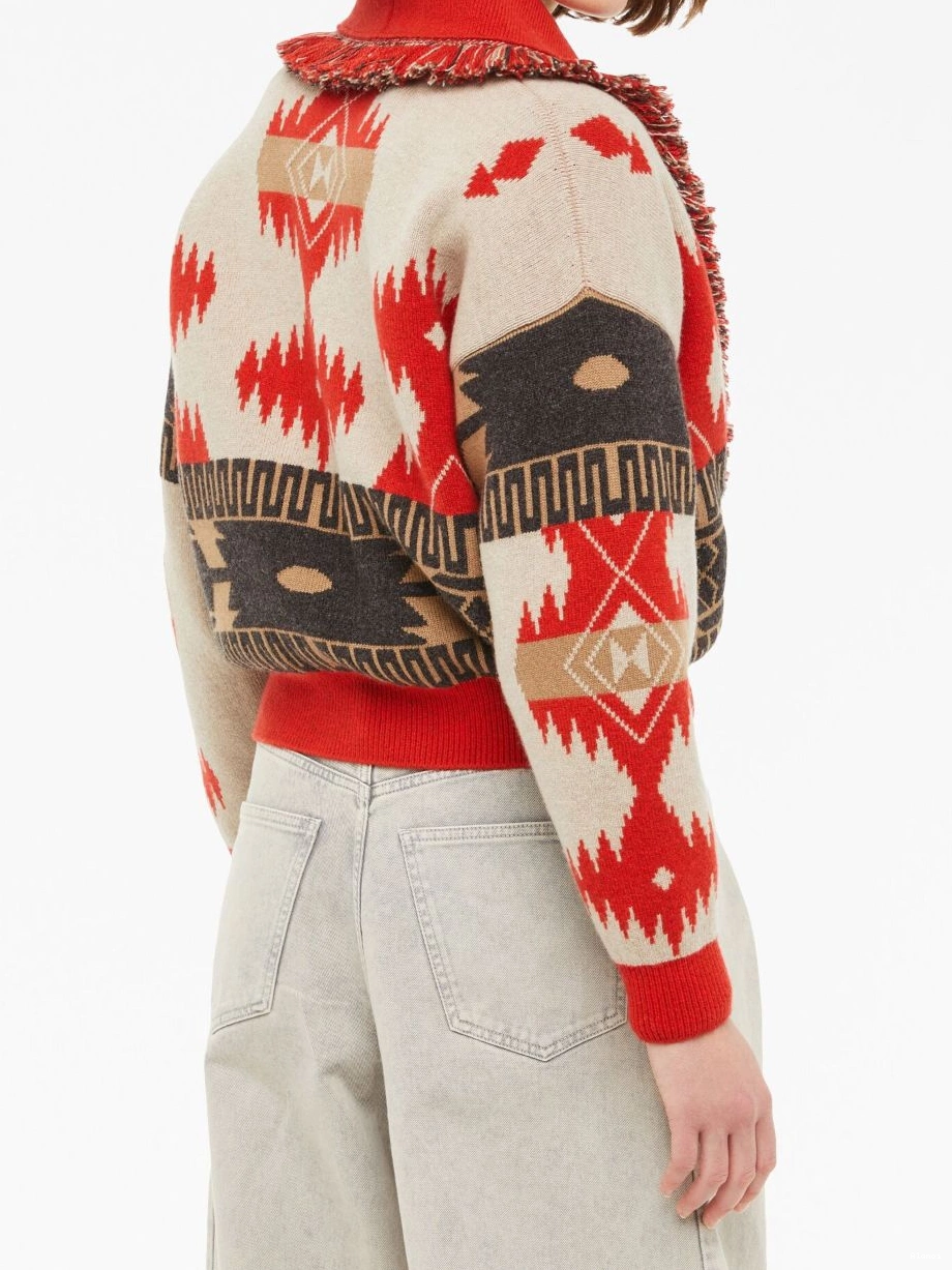 Cheap jacquard bomber Icon Women cardigan Alanui 0718